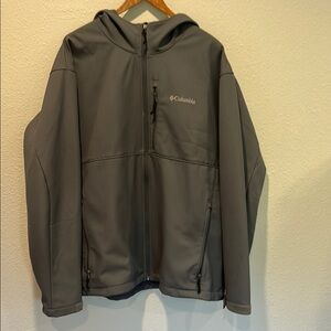 Columbia Charcoal Fleece Lined Hooded Jacket